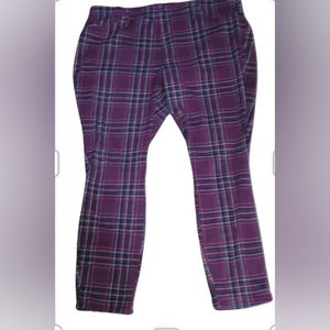 1X Terra & Sky Plaid Jeggings